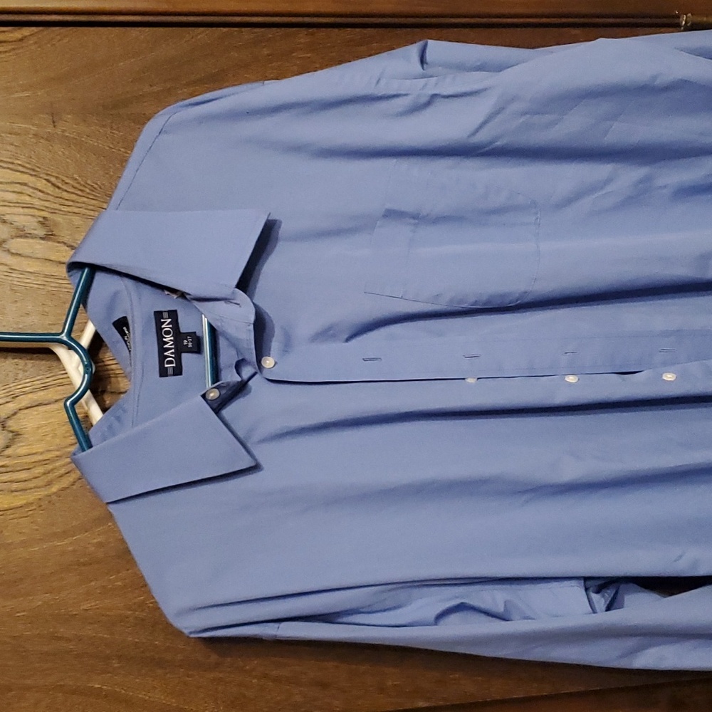 Men's Big and Tall Size 19/36-37 Button down long sleeve formal wear by Damon